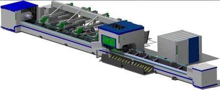 CNC Automatic Laser Cutter Manufacturer Square Round Ss Cs Tube Fiber Laser Tube Cutting Machine