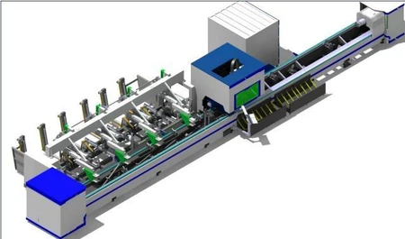 CNC Automatic Laser Cutter Manufacturer Square Round Ss Cs Tube Fiber Laser Tube Cutting Machine