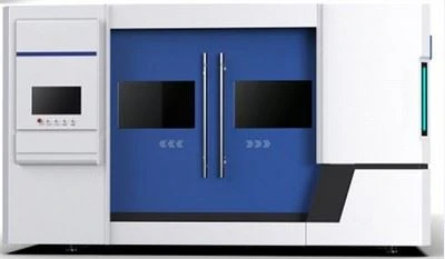 Máquina de corte por láser de fibra de metal CNC de alta potencia al por mayor de China de mesa de intercambio
